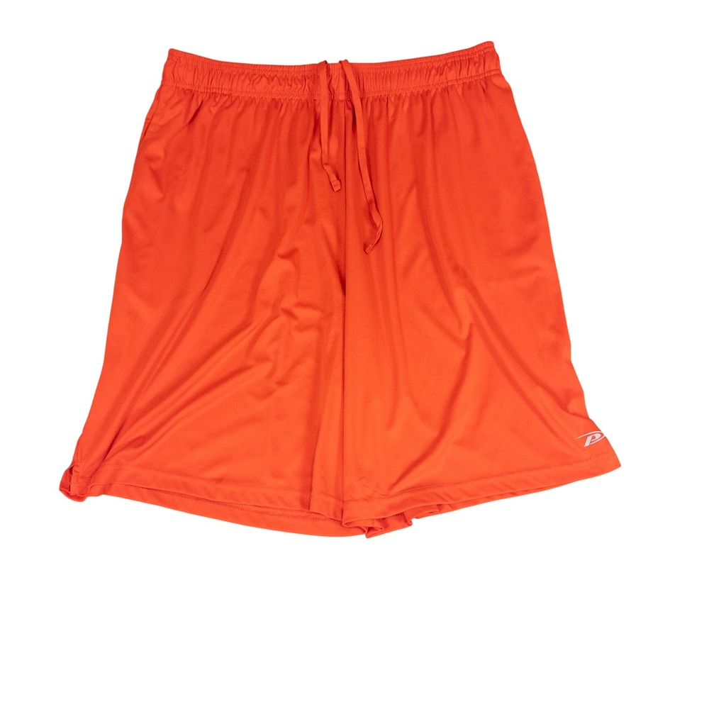 Pro Player Mens Orange Athletic Gym Basketball Shorts 2X Wicking Drawstring